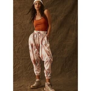Free People Movement NWOT All Strapped Printed One Piece Harem Jumpsuit XS